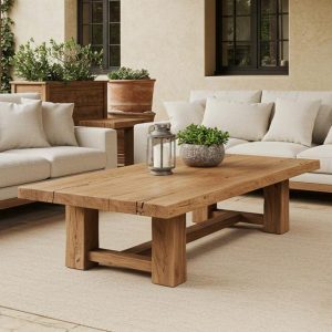 Rustic Coffee Table for Living Room, Handmade Reclaimed Wood, Barnwood Coffee Table, Wabi-Sabi Rustic Natural Finish, Gift for Her/Woman