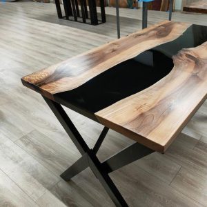 Epoxy TableTop ,Luxury dining Table, sofa, Side center table top Live Edge Walnut Table, Custom Order, Epoxy Resin River Table, Natural Wood