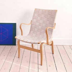 Bruno Mathsson chair, Scandinavian lounge chair wooden mid century accent chair sculptural, swedish livingroom furniture, mcm armchair vowen