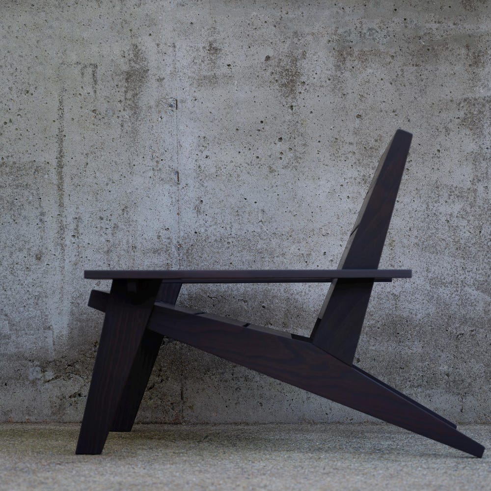 Adirondack Chair - modern lounge chair - firepit chair - outdoor armchair - patio chair - Image 5