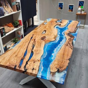 Epoxy TableTop ,Luxury dining Table, sofa, Side center table top Live Edge Walnut Table, Custom Order, Epoxy Resin River Table, Natural Wood
