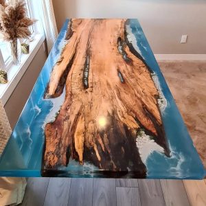 Epoxy TableTop ,Luxury dining Table, sofa, Side center table top Live Edge Walnut Table, Custom Order, Epoxy Resin River Table, Natural Wood