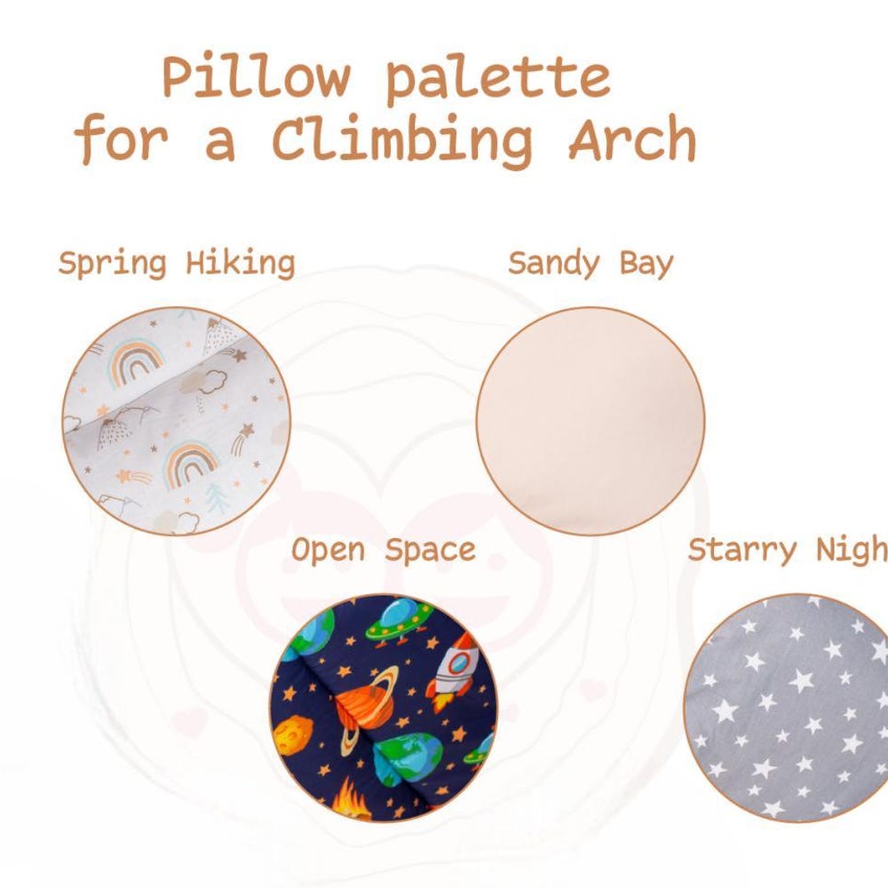 Baby Gift Cotton Cushion for Montessori Arch, Waldorf Soft Play Equipment Climbing Arch Pillow, Kletterbogen Kissen Handmade - Image 5