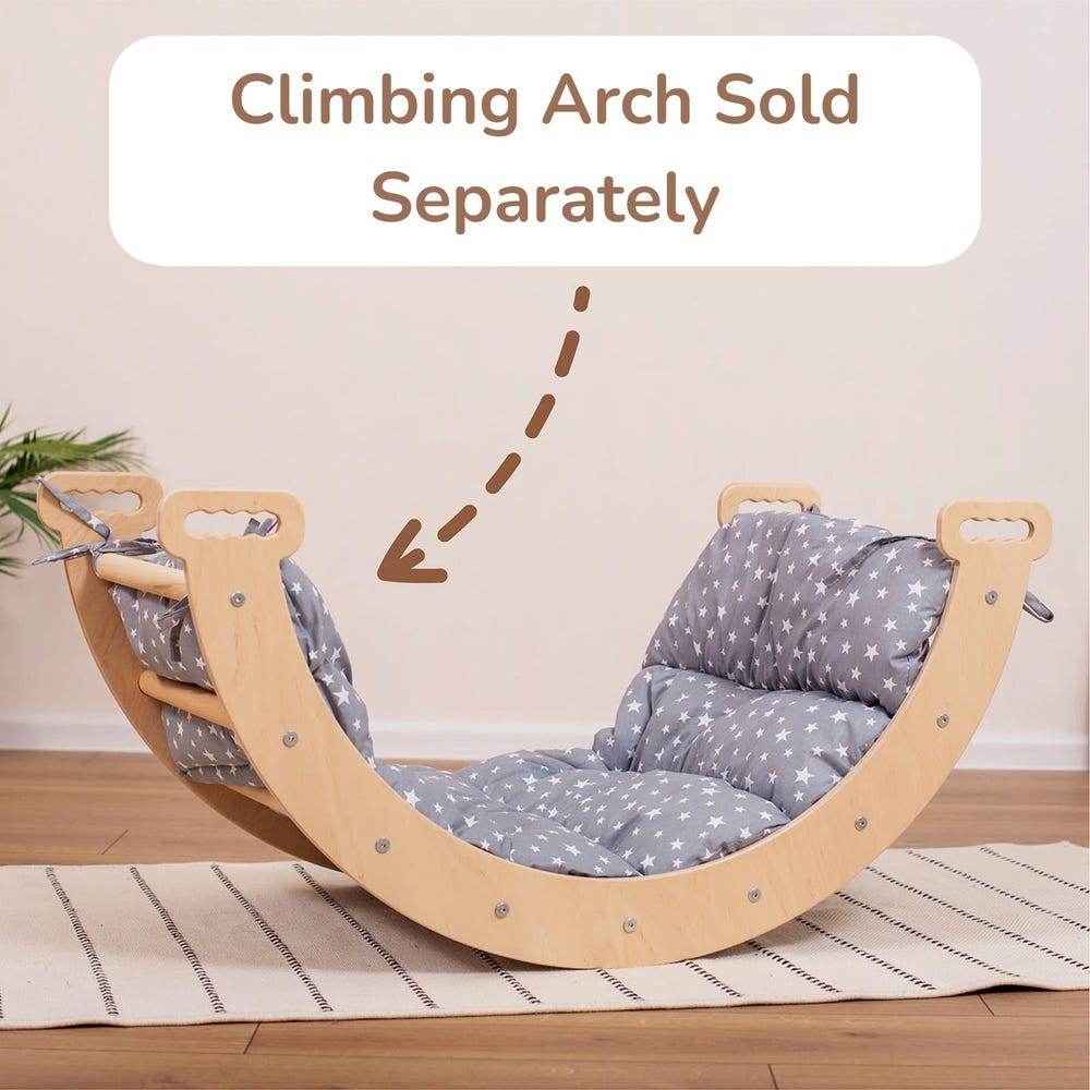 Baby Gift Cotton Cushion for Montessori Arch, Waldorf Soft Play Equipment Climbing Arch Pillow, Kletterbogen Kissen Handmade - Image 6