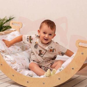 Baby Gift Cotton Cushion for Montessori Arch, Waldorf Soft Play Equipment Climbing Arch Pillow, Kletterbogen Kissen Handmade