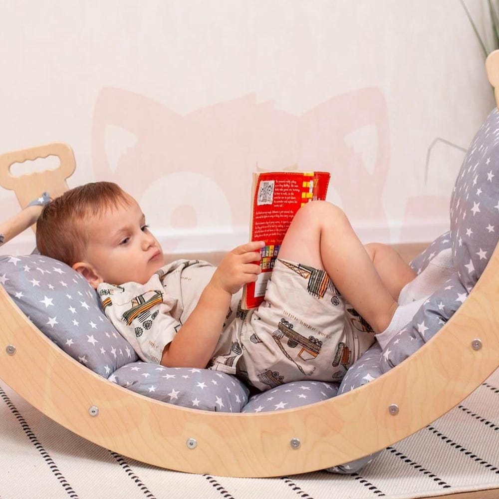 Baby Gift Cotton Cushion for Montessori Arch, Waldorf Soft Play Equipment Climbing Arch Pillow, Kletterbogen Kissen Handmade - Image 10