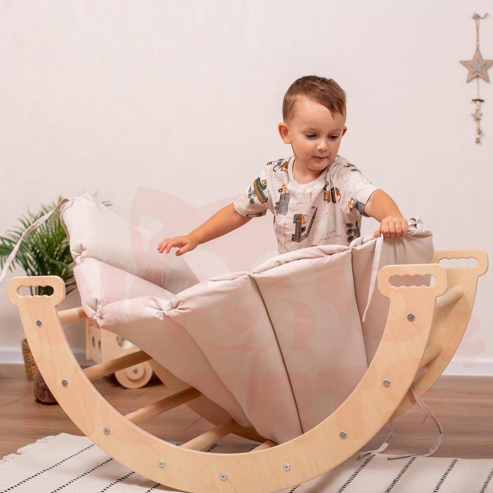 Baby Gift Cotton Cushion for Montessori Arch, Waldorf Soft Play Equipment Climbing Arch Pillow, Kletterbogen Kissen Handmade - Image 8