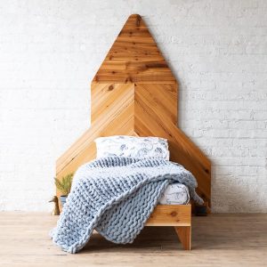 The Rocket Bed - Urban Billy Space Odyssey - Rustic Modern - Toddler Kid's Bed - Solid Wood - Handmade in USA