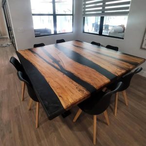 Epoxy TableTop ,Luxury dining Table, sofa, Side center table top Live Edge Walnut Table, Custom Order, Epoxy Resin River Table, Natural Wood