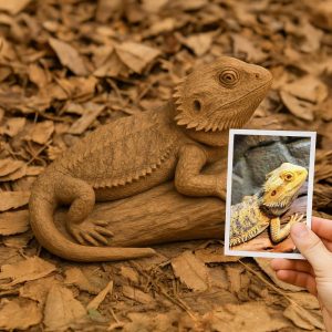 Personalized Wooden Pet Sculpture – Dog Memorial Gift – Custom Painting from Photo – Pet Loss Gift