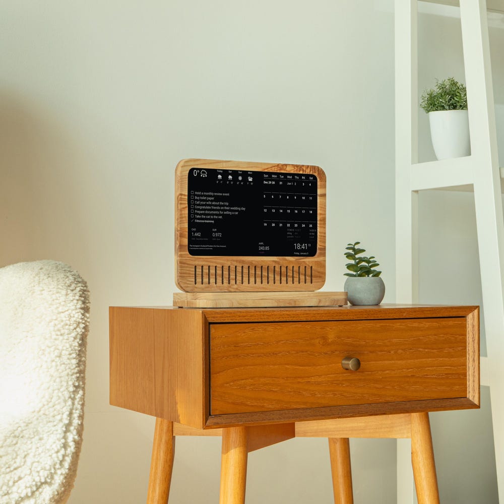 10" Digital Dashboard, Smart Phone Wireless Charging, DAKBoard, All-in-One Smart Display – Calendars