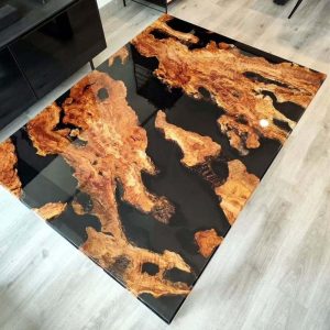 Epoxy TableTop ,Luxury dining Table, sofa, Side center table top Live Edge Walnut Table, Custom Order, Epoxy Resin River Table, Natural Wood