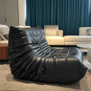 Togo Leather Sofa – Iconic French Lounge Chair | Mid-Century Modern Seating, Soft All-Leather Upholstery,  Living room sofa, home decor