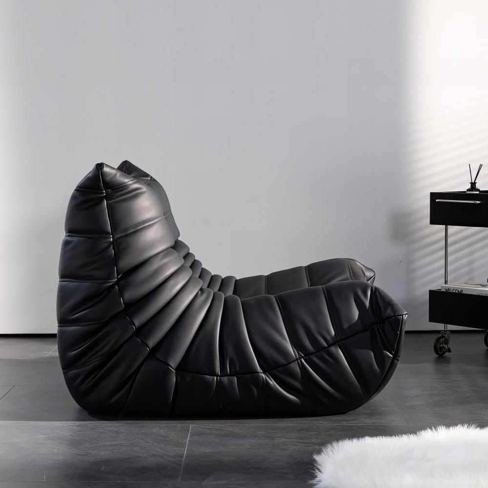 Togo Leather Sofa – Iconic French Lounge Chair | Mid-Century Modern Seating, Soft All-Leather Upholstery, Living room sofa, home decor - Image 5