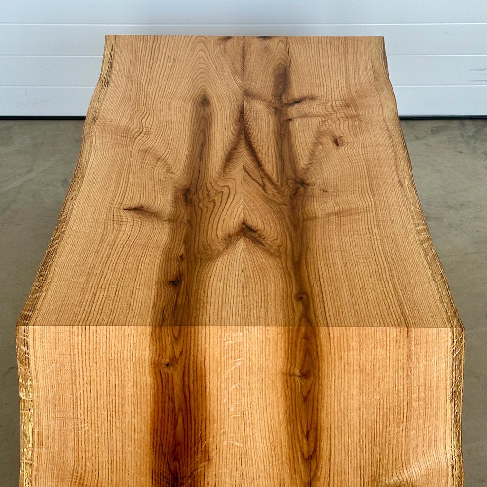 Live Edge Coffee Table | Waterfall Coffee Table | Modern Coffee Table | Custom Coffee Table - Image 3