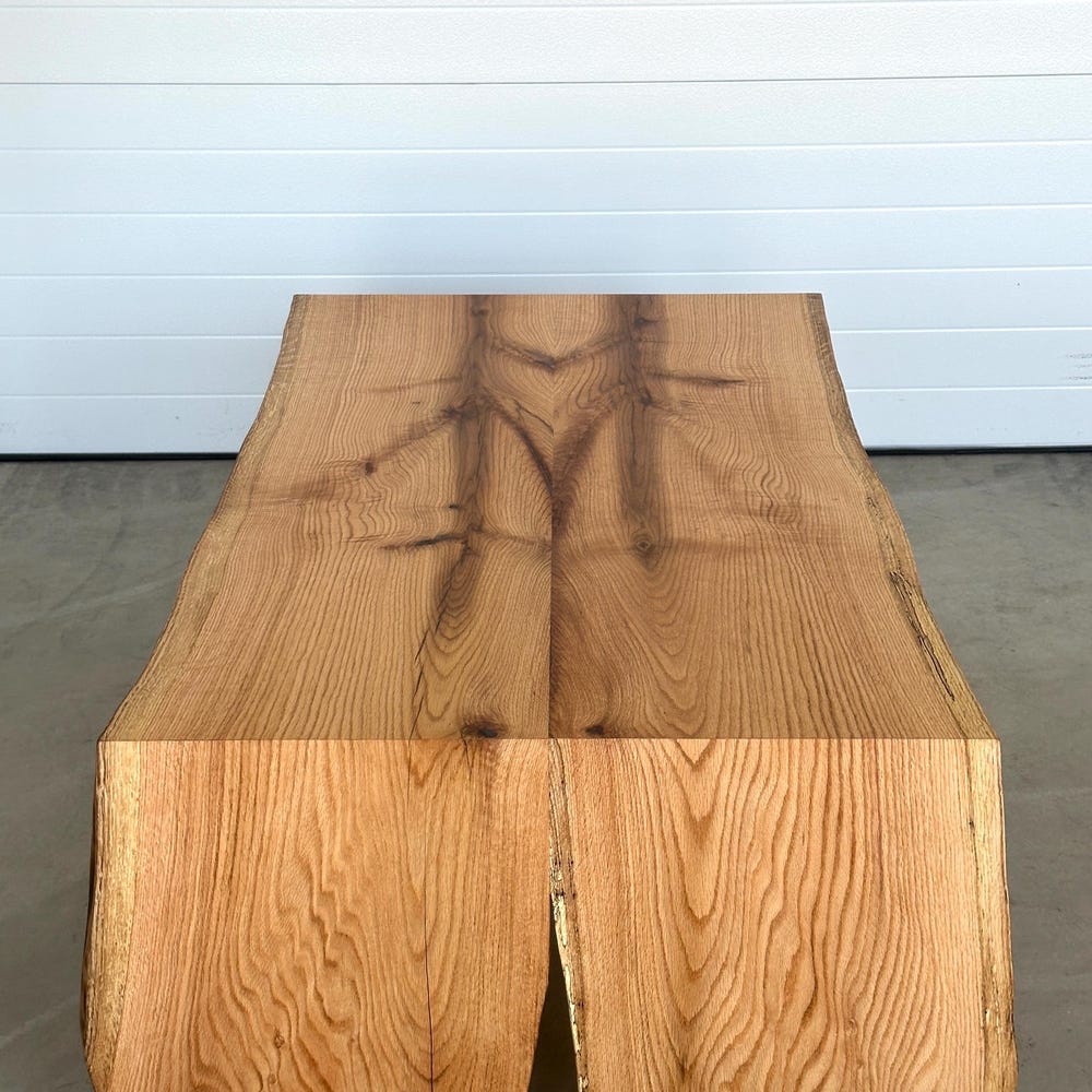 Live Edge Coffee Table | Waterfall Coffee Table | Modern Coffee Table | Custom Coffee Table - Image 6