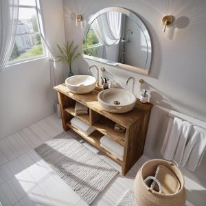 Reclaimed Wood Bathroom Vanity Barnwood Bathroom Vanity Custom Handcrafted Vanity Rustic Live Edge Vanity Bathroom Solid Farmhouse Decor