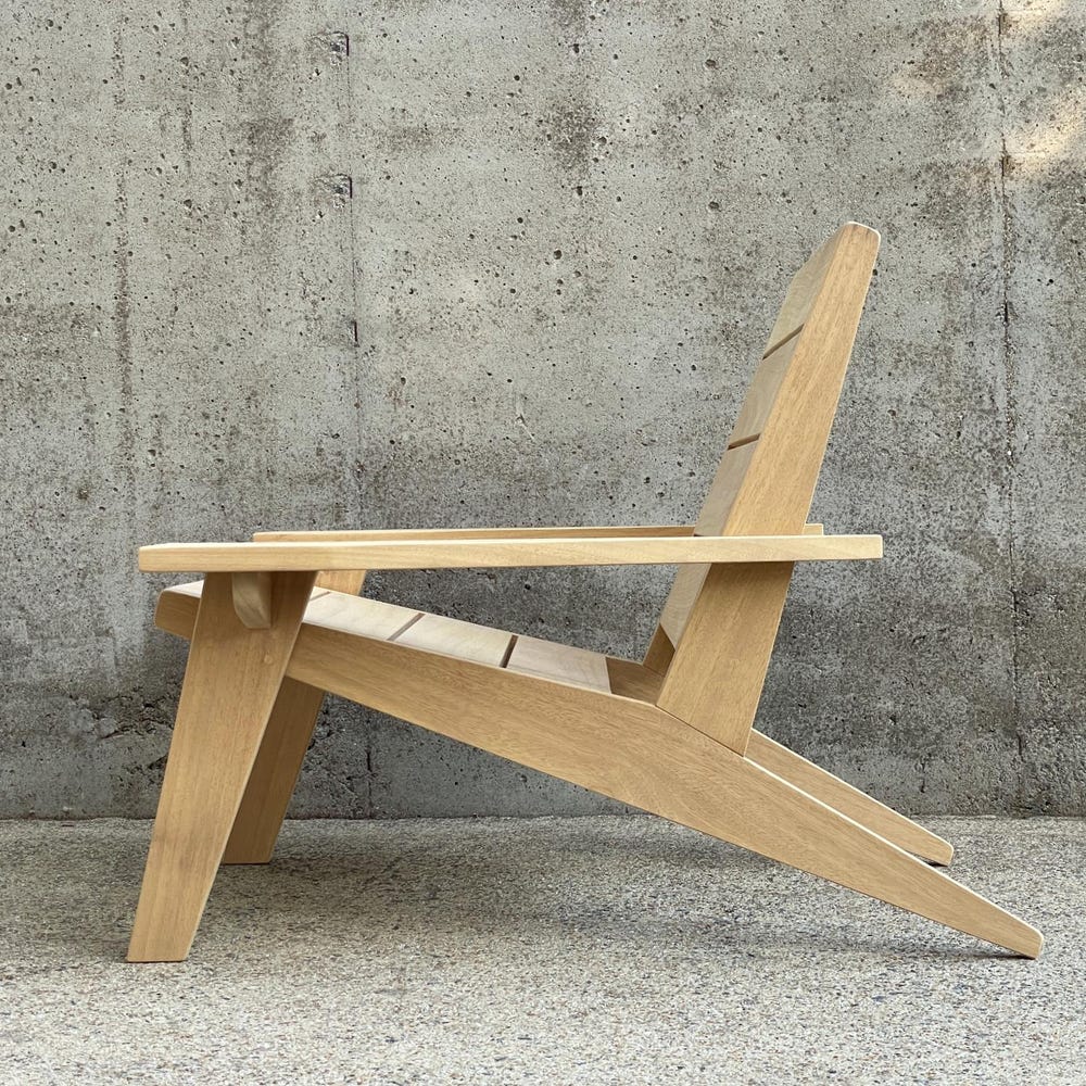 Adirondack Chair - modern lounge chair - firepit chair - outdoor armchair - patio chair