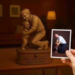 Personalized Family Love Art – Custom Wooden Sculpture – Rustic Handmade Gift for Parents