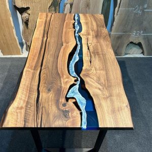 Epoxy TableTop ,Luxury dining Table, sofa, Side center table top Live Edge Walnut Table, Custom Order, Epoxy Resin River Table, Natural Wood