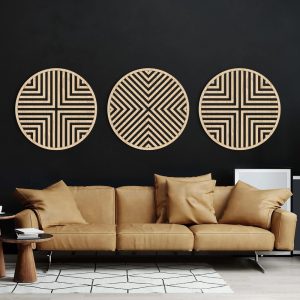 Geometric Wall Art Set | Wood Wall Art | Modern Decor | Boho wall art | Wood wall decor | Minimalist wall art | Home decor