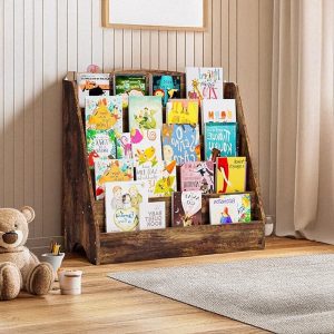 il_1000x1000.6829936743_79x8.jpg 5-Tier Toddler Book Shelf, Montessori Storage, Nursery Bookshelves, Book Display Shelf, Baby Bookshelf, Montessori Bookshelf, Kids Bookcase