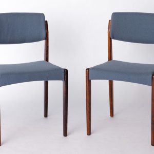 Pair of H.W. Klein Rosewood Dining Chairs for Bramin – Danish Modern, 1960s | Reupholstered Vintage Mid-Century Chairs