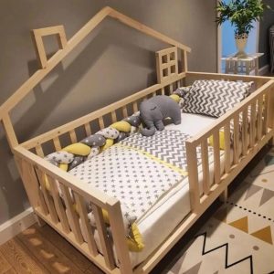 Montessori floor bed - Toddler bed - Montessori furniture - Kids Furniture -Kids furniture Toddler Floor Bed -  - Wooden Toddler Bed -