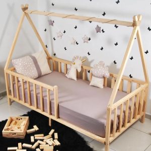 Montessori floor bed - Toddler bed - Montessori furniture - Kids Furniture -Kids furniture Toddler Floor Bed -  - Wooden Toddler Bed -