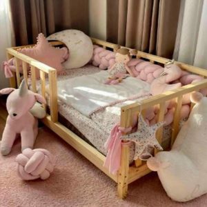 Montessori floor bed - Toddler bed - Montessori furniture - Kids Furniture -Kids furniture Toddler Floor Bed -  - Wooden Toddler Bed