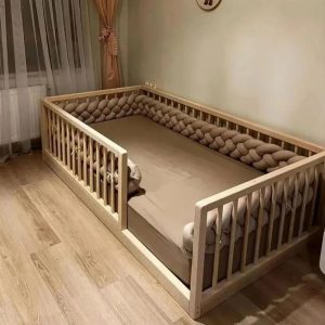 Montessori floor bed - Toddler bed - Montessori furniture - Kids Furniture -Kids furniture Toddler Floor Bed -  - Wooden Toddler Bed -