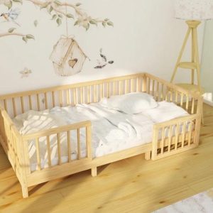 Montessori floor bed - Toddler bed - Montessori furniture - Kids Furniture -Kids furniture Toddler Floor Bed -  - Wooden Toddler Bed