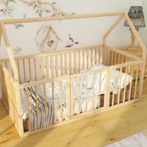 Montessori floor bed - Toddler bed - Montessori furniture - Kids Furniture -Kids furniture Toddler Floor Bed -  - Wooden Toddler Bed