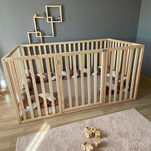 Montessori floor bed - Toddler bed - Montessori furniture - Kids Furniture -Kids furniture Toddler Floor Bed -  - Wooden Toddler Bed