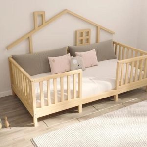 Montessori floor bed - Toddler bed - Montessori furniture - Kids Furniture -Kids furniture Toddler Floor Bed -  - Wooden Toddler Bed