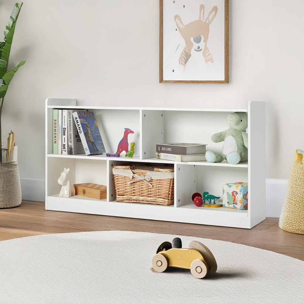 Wooden Toy Storage, Toy Organizer, Baby Bookshelf, Nursery Shelves, Montessori Storage, Toddler Bookshelf, Playroom Furniture, Gift For Kids