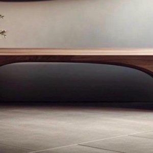 Real Walnut Wooden Bench, Modern Wooden Bench, Mid-Century Wooden Bench,  Entryway Wooden Bench,Home Decor Bench , Handmade Furniture Bench