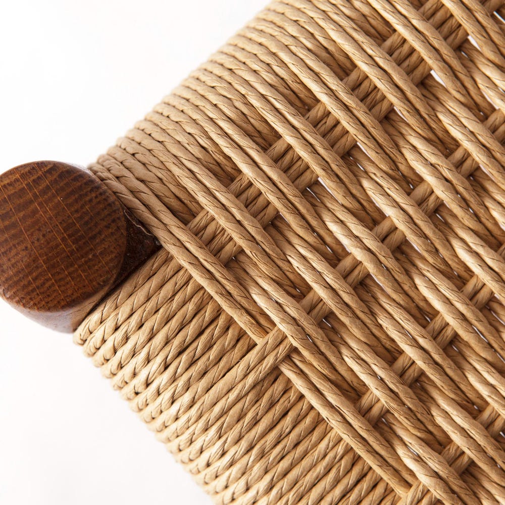 1 of 2 Vintage Niels Møller Model 84 Chair, Dyed Beech Wood – 1970s Danish Design, Danish Cord Seat - Image 3