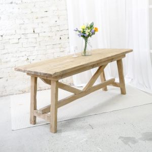 Reclaimed wood table FRITZ
