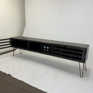 Ready to go, no substitutions available, heavily discounted 85 inch entertainment center.