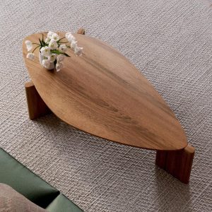 Modern Coffee Table - Aesthetic coffee table - Wooden oak coffee table - Scandi coffee table - Unique shape coffee table