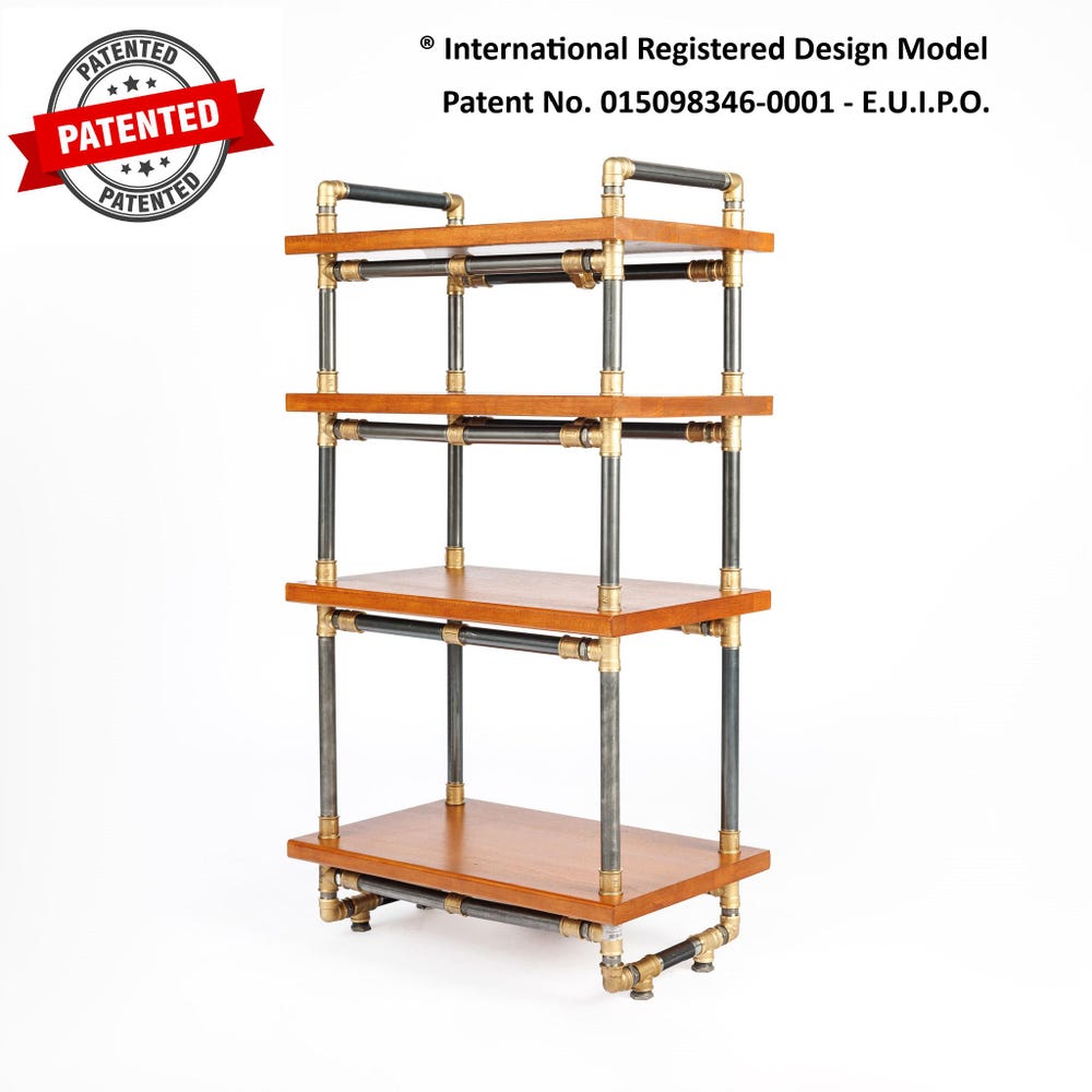 LP Turntable Storage, Handmade Record Player Stand, Industrial Vinyl Table, Media Hifi TV Unit - Image 11