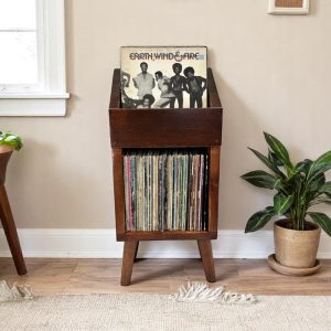 Vinyl Records Storage Record Shelves Wood Cabinet for LP Collection Vinyl Record Storage Furniture Vinyl Box Set Music Lover gift