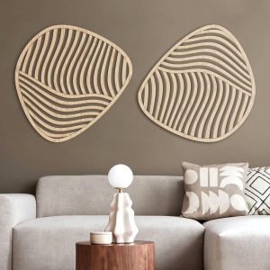Asymmetrical Wood Wall Art | Modern Wood Wall Art | Geometric Wood Decor | Unique wood wall art | Minimalist wall art | Abstract wall panels