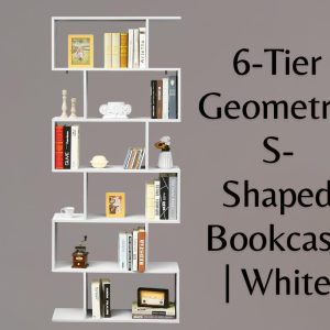 il_1000x1000.6851976497_j9ik.jpg 6-Tier Geometric S-Shaped Bookcase | White | Tall Standing Room Divider