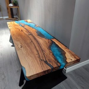 Epoxy TableTop ,Luxury dining Table, sofa, Side center table top Live Edge Walnut Table, Custom Order, Epoxy Resin River Table, Natural Wood
