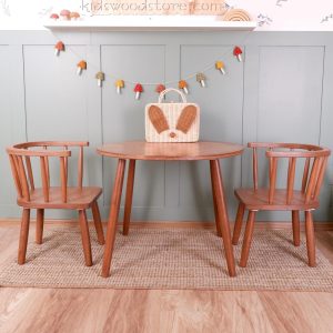 Customizable Montessori Wooden Kids Table, Windsor Chair & Bench – | Special production and offers are made for commercial areas.