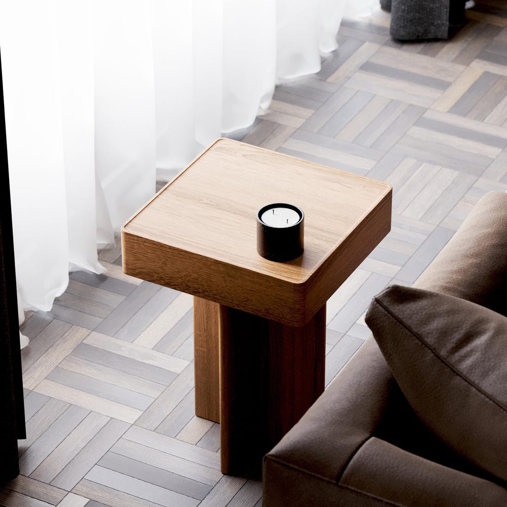 Modern End Table - Real Wood Side Table - Solid Oak End Table - Minimalist End/Side - Set of End Side Tables - Scandi end table - Image 3