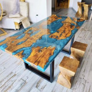 Epoxy TableTop ,Luxury dining Table, sofa, Side center table top Live Edge Walnut Table, Custom Order, Epoxy Resin River Table, Natural Wood