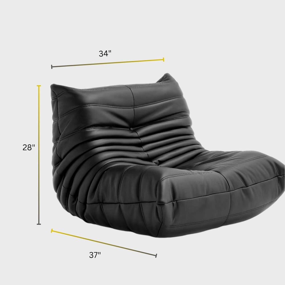 Togo Leather Sofa – Iconic French Lounge Chair | Mid-Century Modern Seating, Soft All-Leather Upholstery, Living room sofa, home decor - Image 9